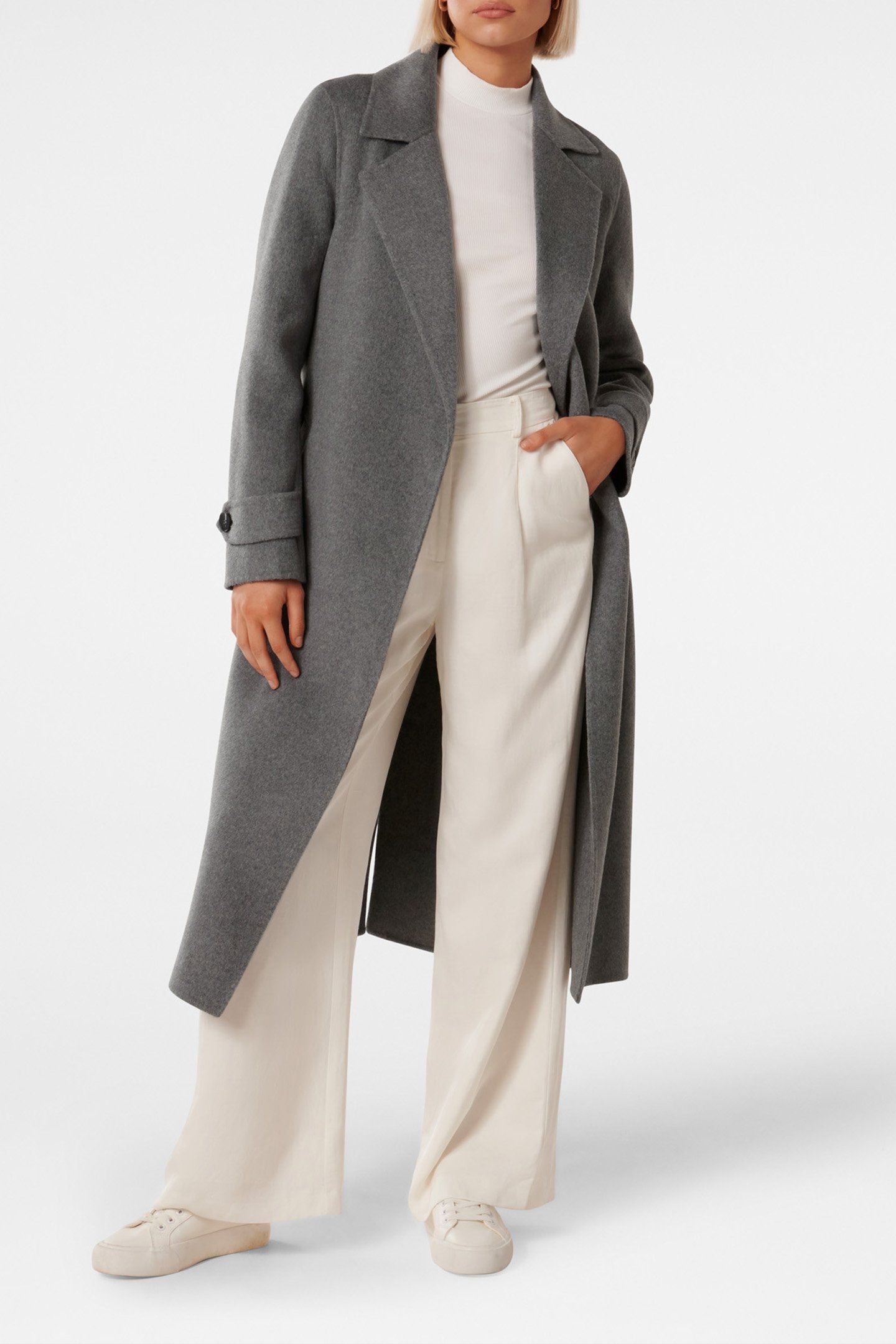 EVE FELLED COAT DEEP CHARCOAL 4