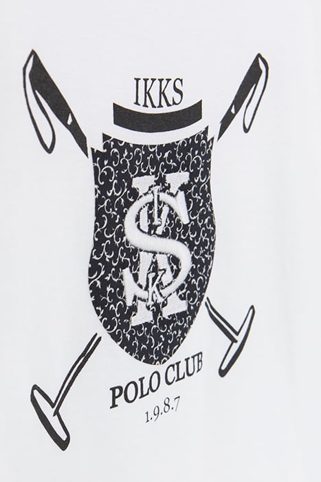 BOYS’ OFF-WHITE T-SHIRT WITH IKKS-EMBROIDERED CREST 6