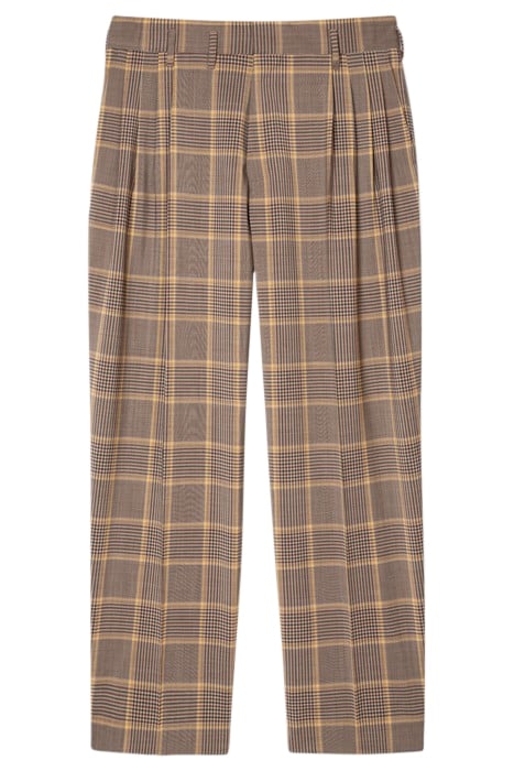 GENTS PLEATED TROUSER HAZELNUT 4