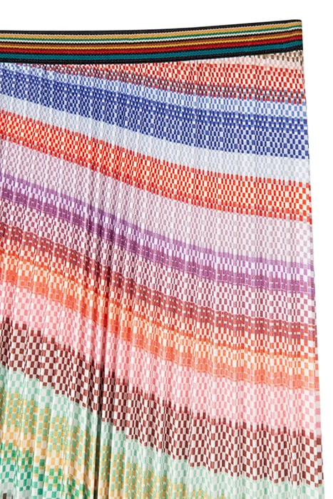 WOMENS PLEATED SKIRT MULTI COLOURED 7