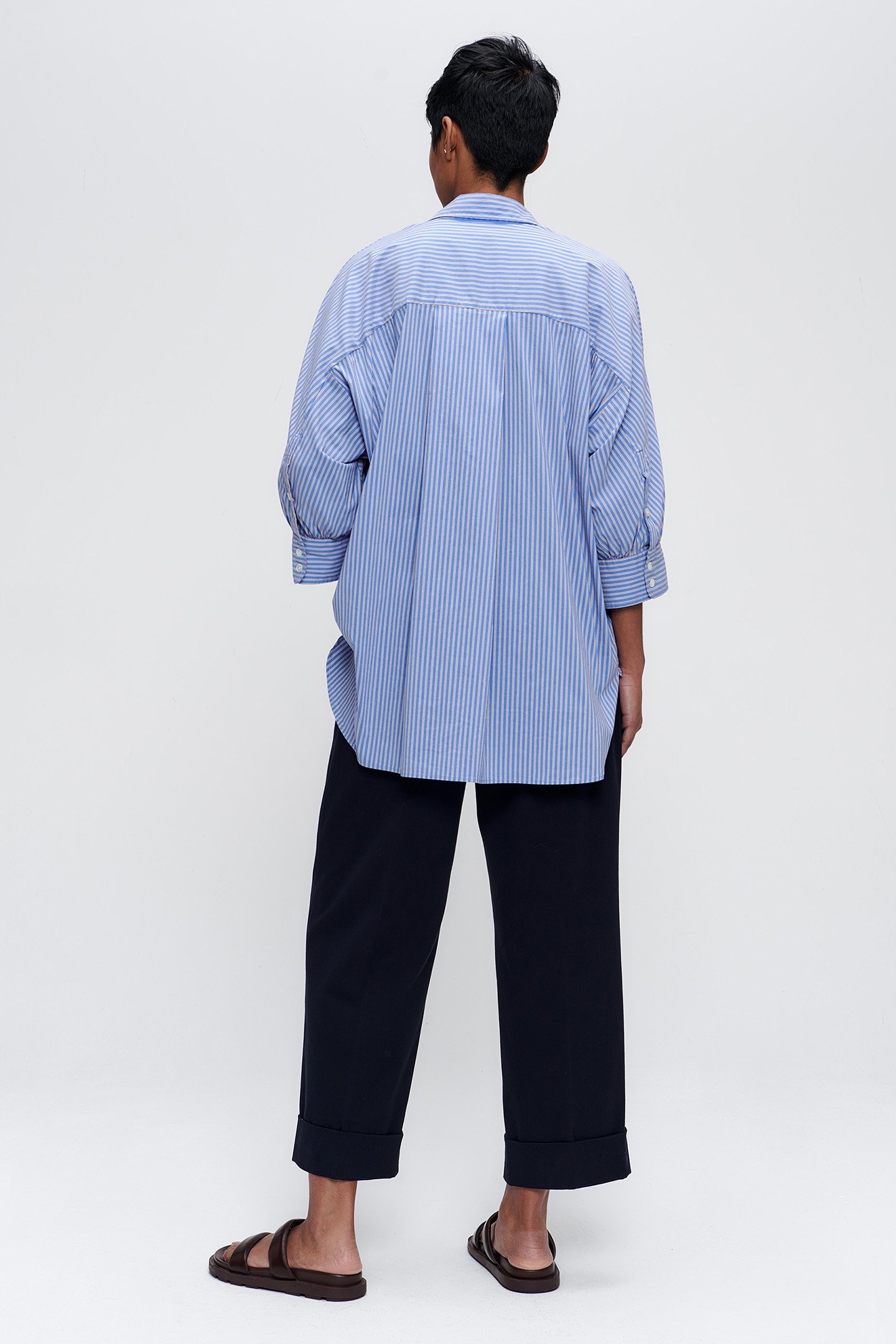 COTTON TWILL PULL ON CHINOS MIDNIGHT BLUE 3