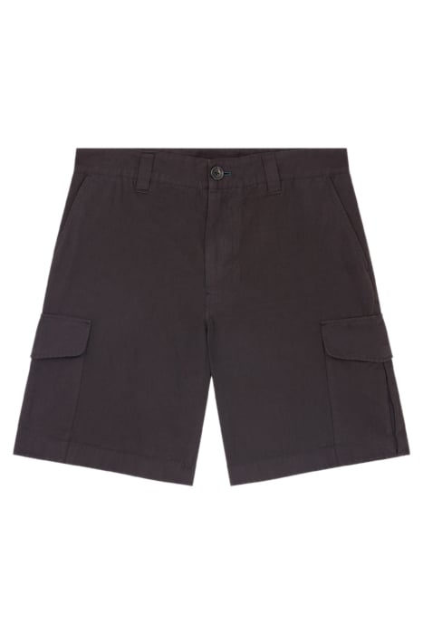 MENS CARGO SKATER SHORT BLACK 1