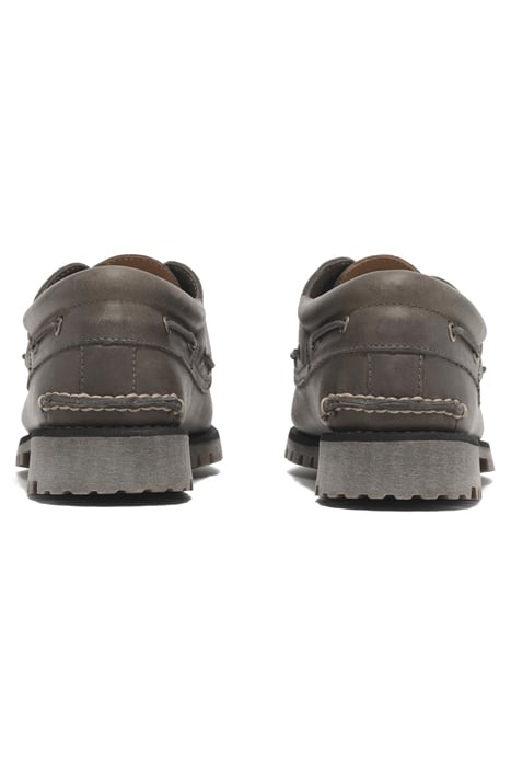 TIMBERLAND AUTHENTIC BOAT SHOE MEDIUM GREY FULL GRAIN 4