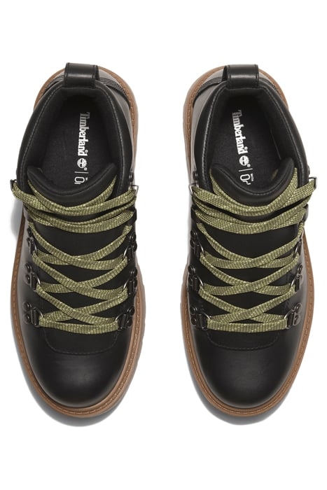 STONE STREET MID LACE UP BOOT BLACK FULL GRAIN 3