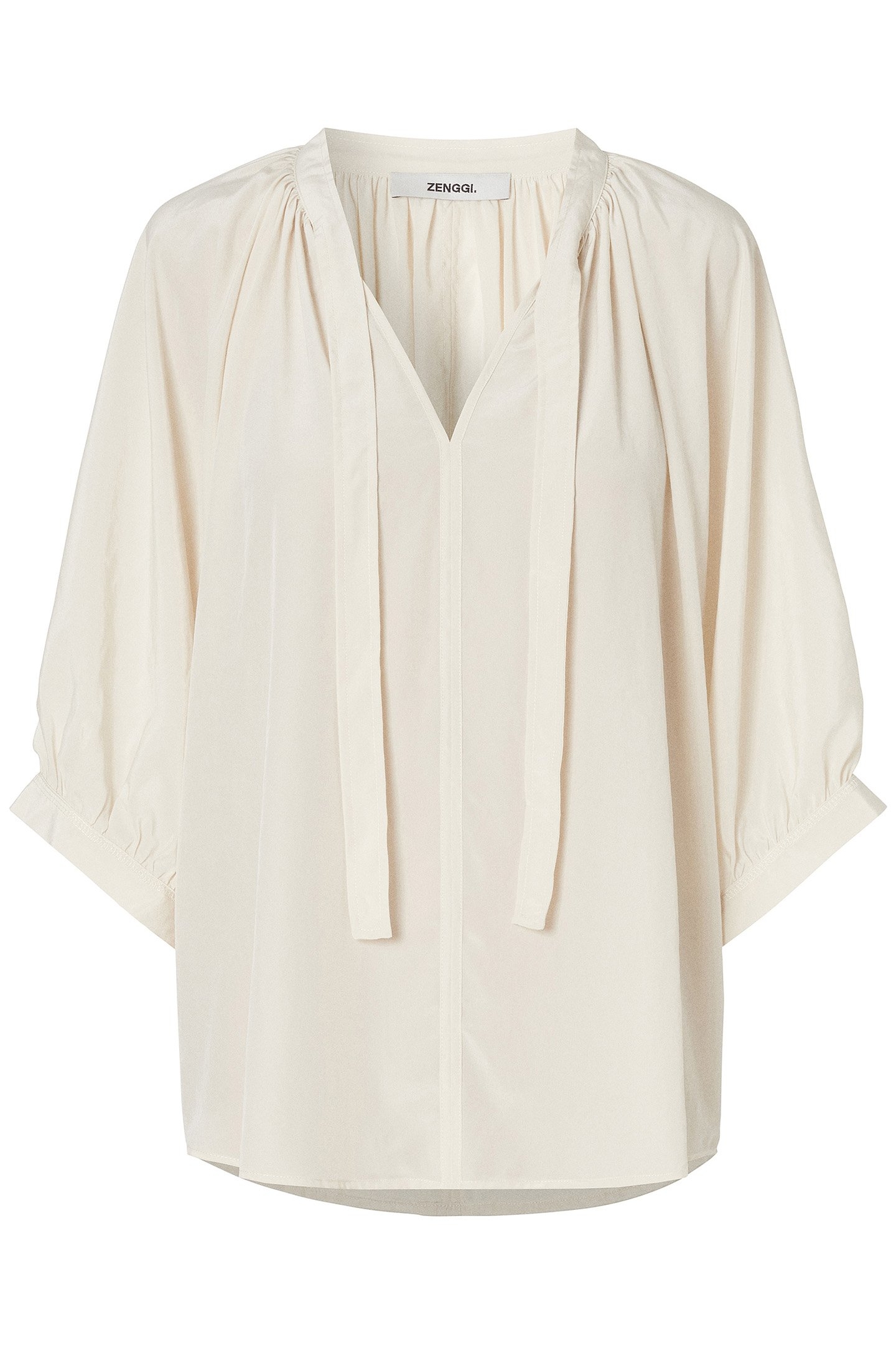 SILKY DRAPE TOP OFF WHITE 4