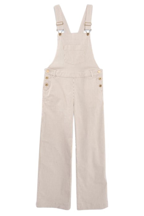 BEIGE FINE-STRIPED DUNGAREES 3