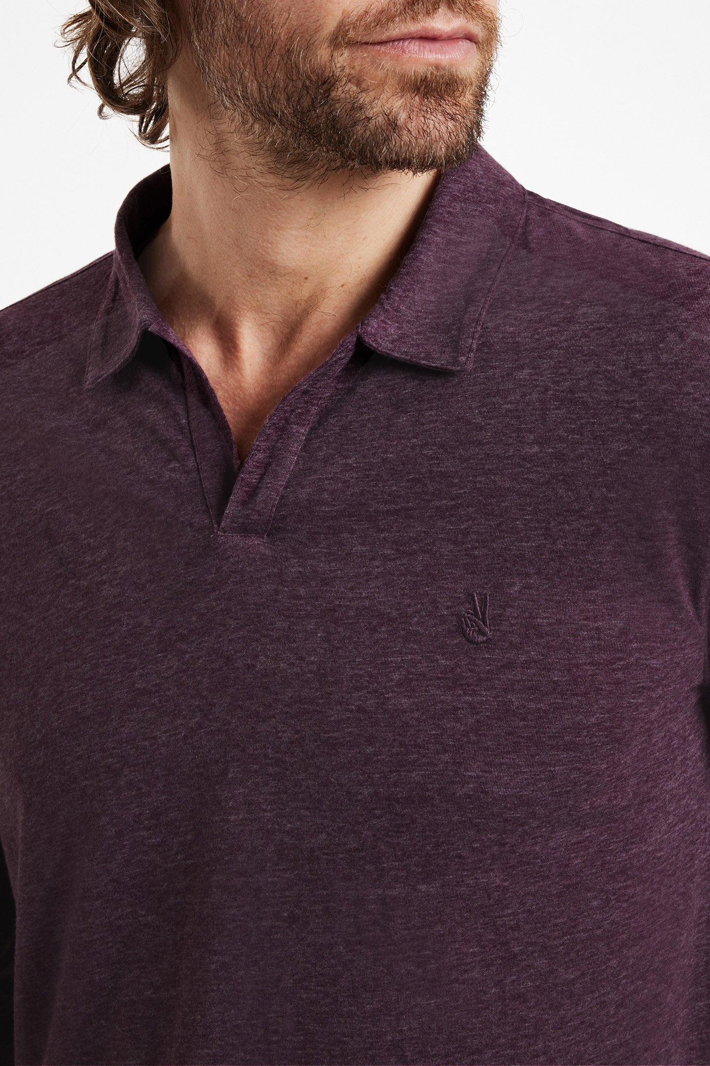 MERCURY LS POLO DARK PLUM 3