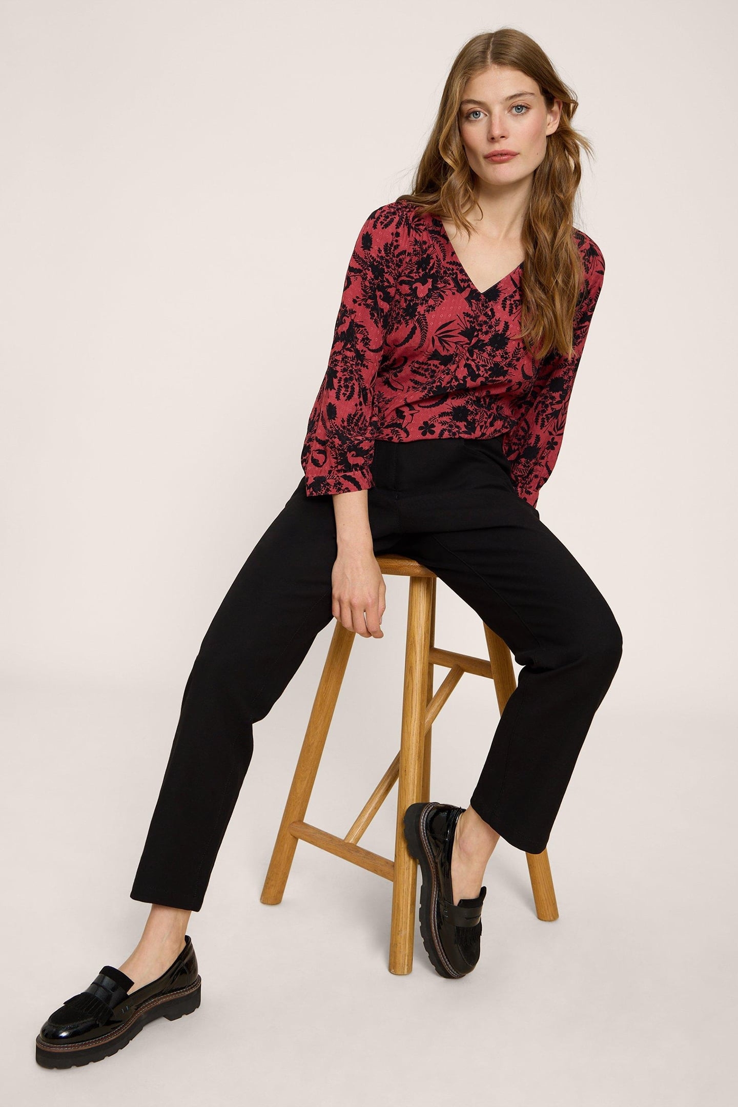 AMBER TOP PLUM MULTI 6