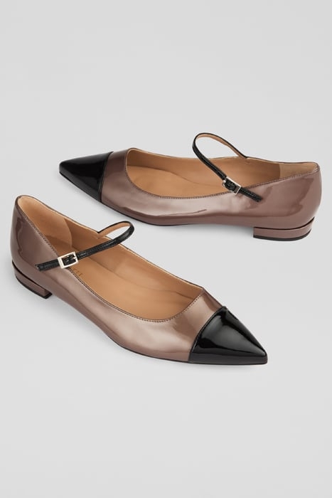 MONTY TOE BALLERINA SHOES BRONZE GOLD 3