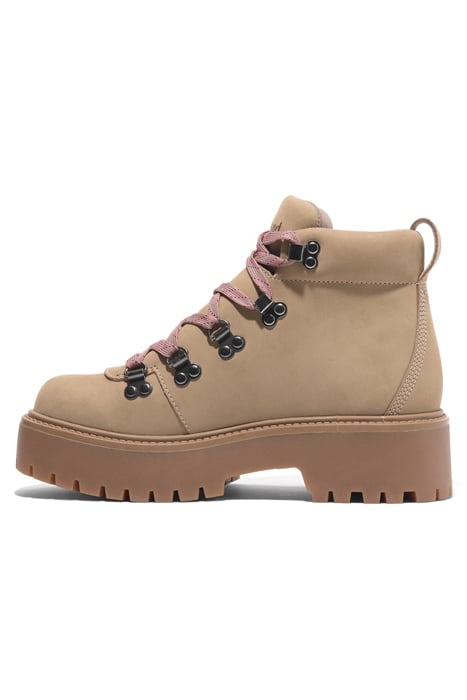 STONE STREET MID LACE UP BOOT MEDIUM BEIGE NUBUCK 6