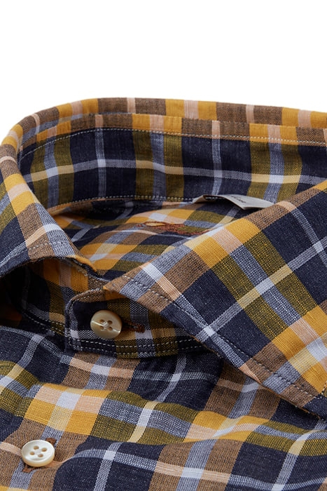 SLIMLINE/92, SHORT SLEEVE SPORT LIGHT ORANGE CHECK 2