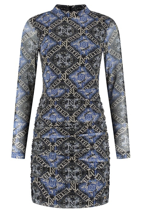 MESH DRESS DUSTY AQUA 1