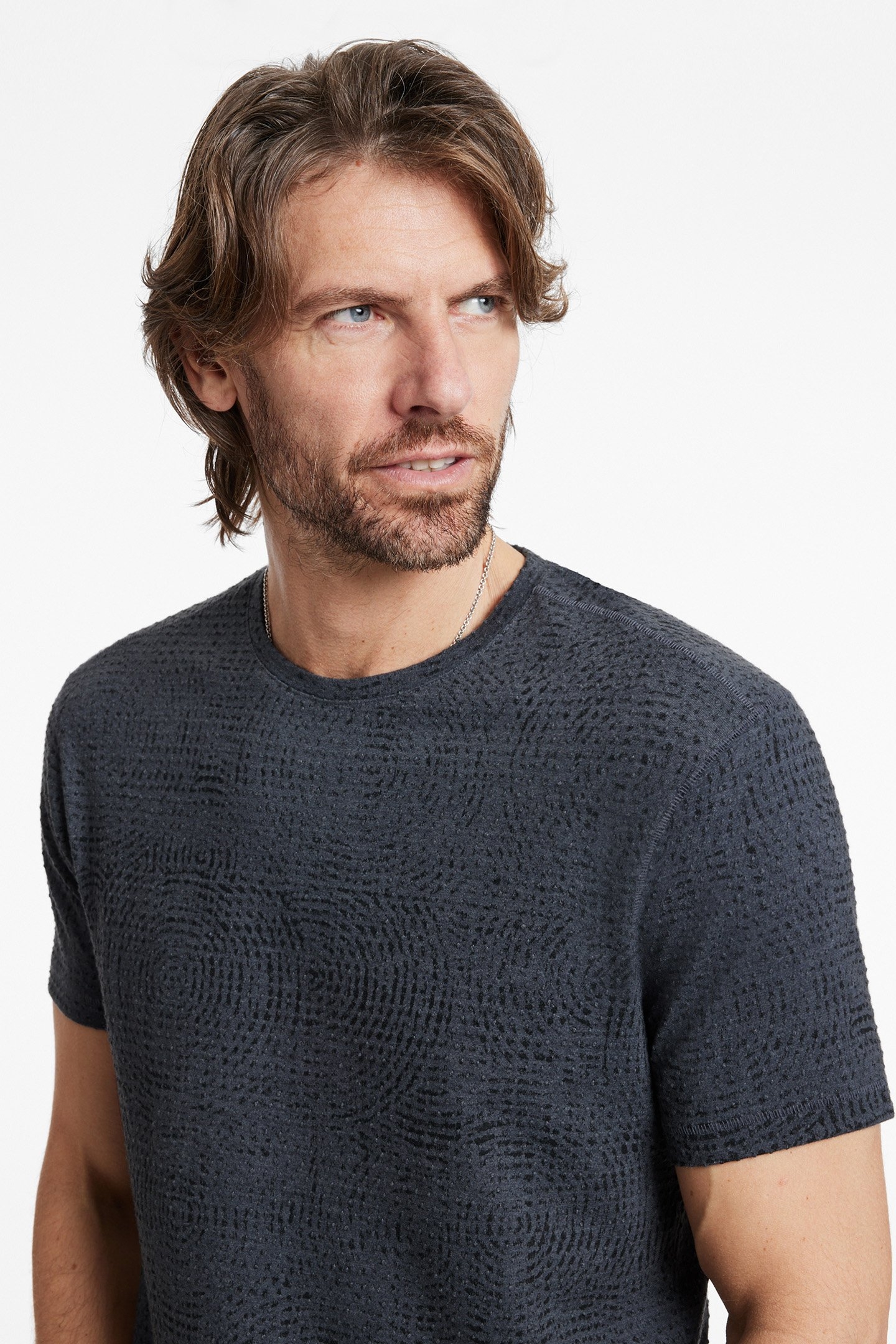 LUMEN TEXTURE CREWNECK CHARCOAL 3