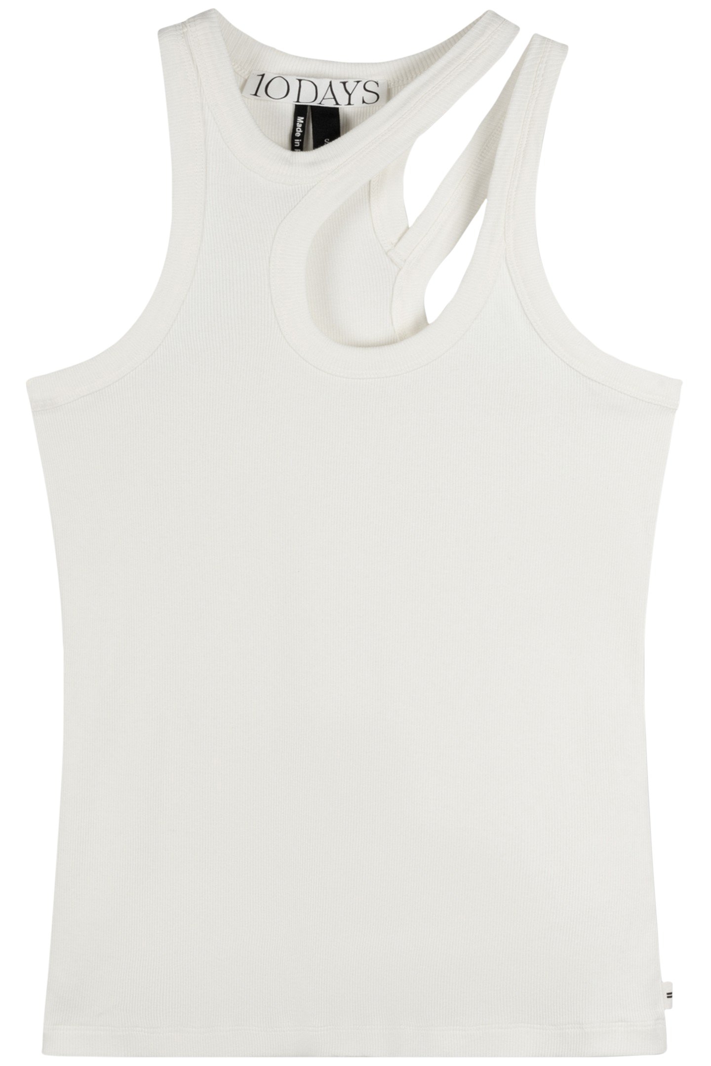 CUT OUT TANK TOP RIB ECRU 3