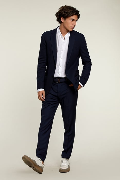 CITY PANTS IN ITALIAN WOOL NAVY BLUE 3