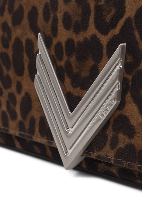 CAMEL LEOPARD MOTIF SUEDE 111 MEATPACKING BAG 4