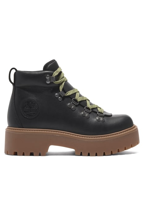 STONE STREET MID LACE UP BOOT BLACK FULL GRAIN 1