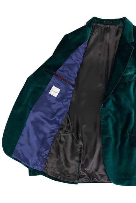 GENTS TAILORED FIT 2 BTN JACKET PETROL GREEN 2