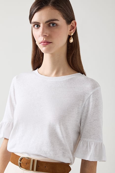 GENE LINEN T-SHIRT WHITE 5