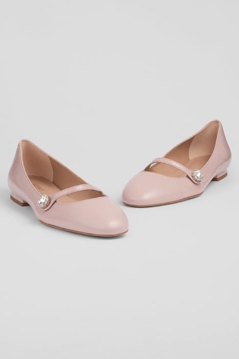 DEMI CRYSTAL BALLERINA SHOES PINK 4