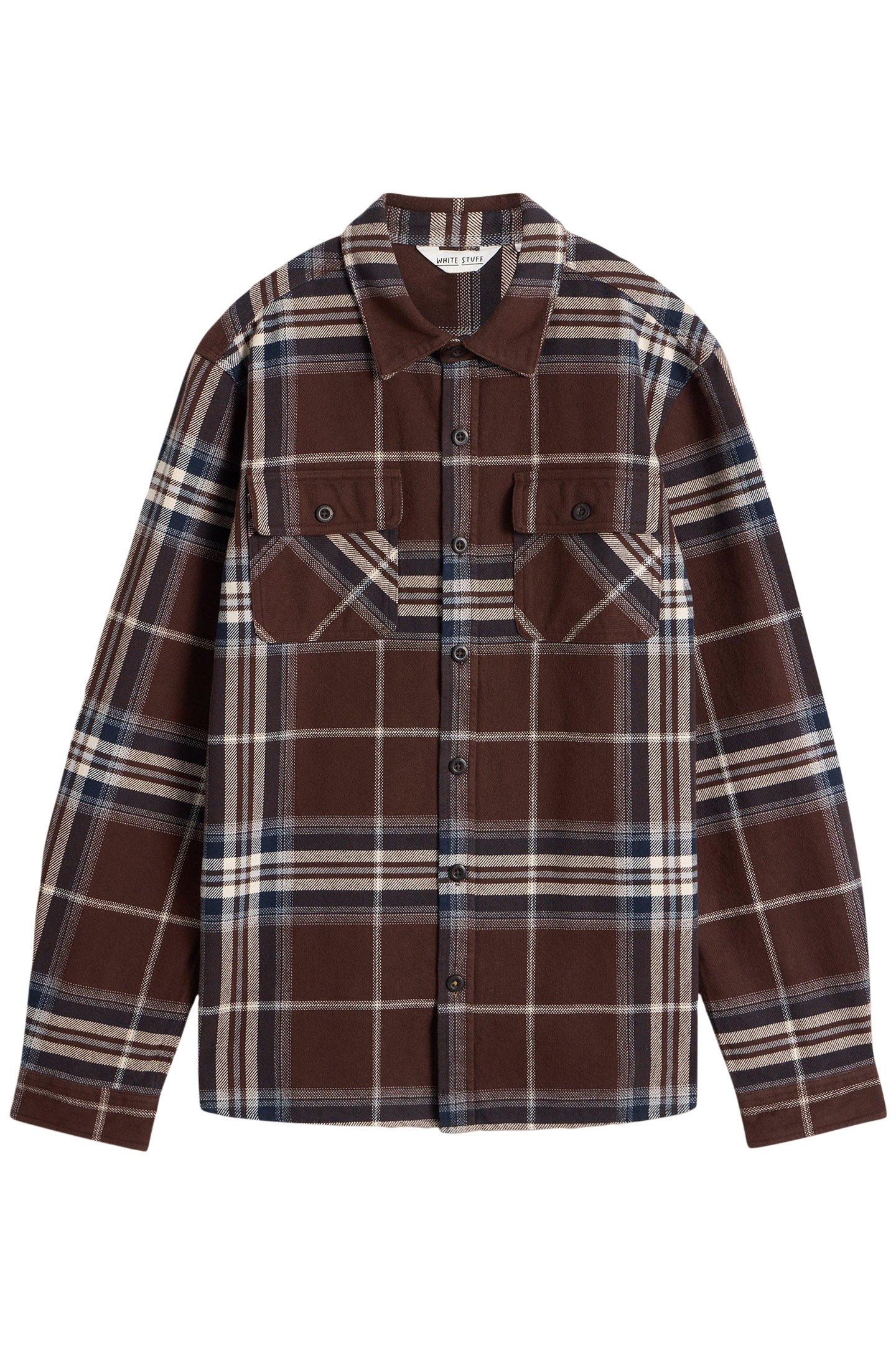 DARWEN CHECK OVERSHIRT BROWN MULTI 3
