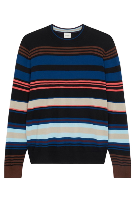 MENS SWEATER CREW NECK BLACK 1