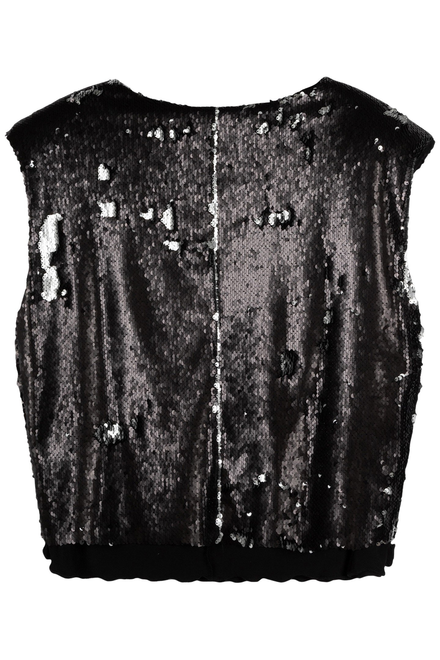 PADDED TOP SEQUINS BLACK 3