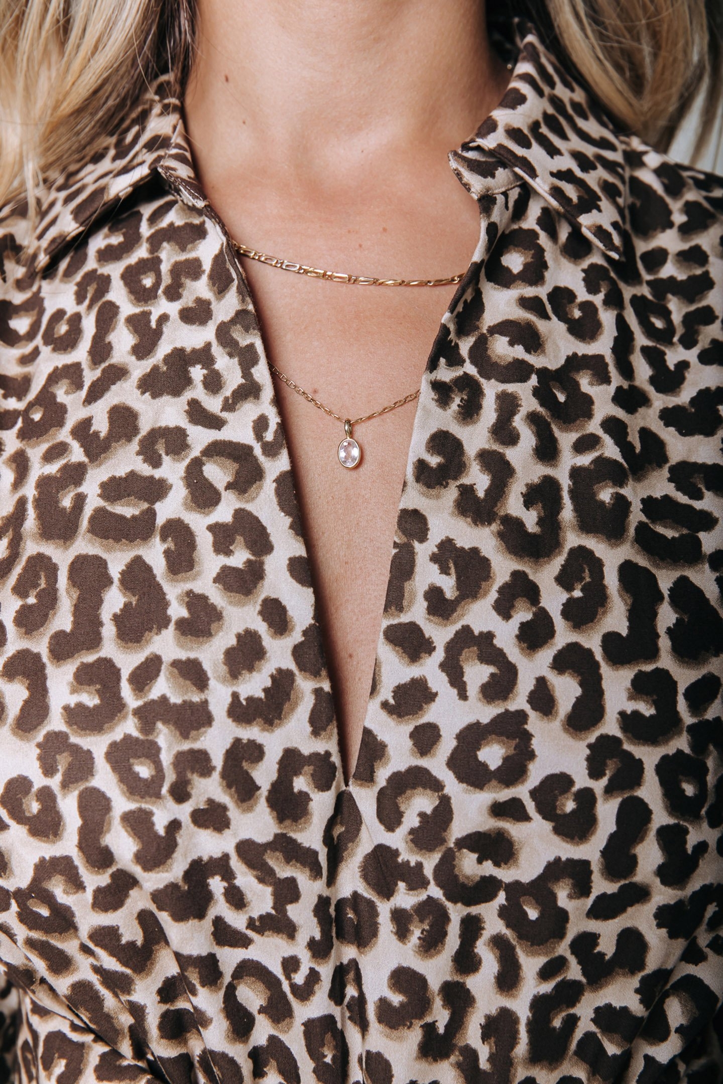 DAVINA LEOPARD MAXI DRESS SAND 3