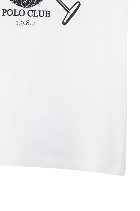 BOYS’ OFF-WHITE T-SHIRT WITH IKKS-EMBROIDERED CREST 4