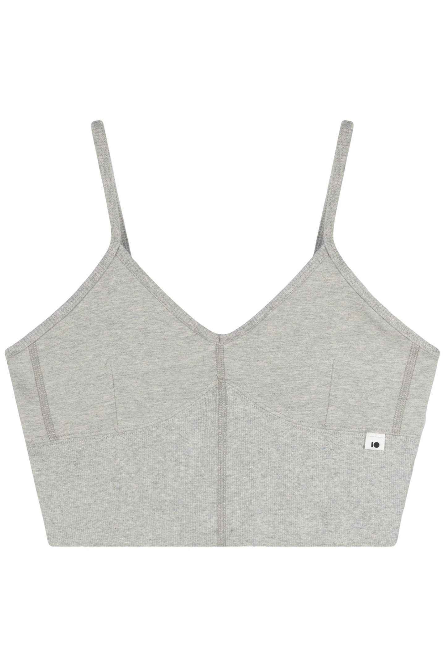 SOFT STRETCH BRALETTE LIGHT GREY MELEE 2