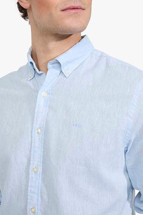 COTTON LINEN SHIRT LIGHT BLUE 7