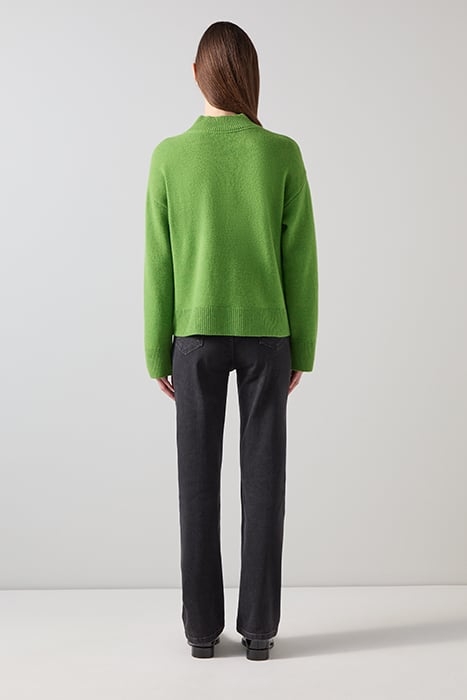 ZOE BOXY KNITTED SWEATER GREEN 2