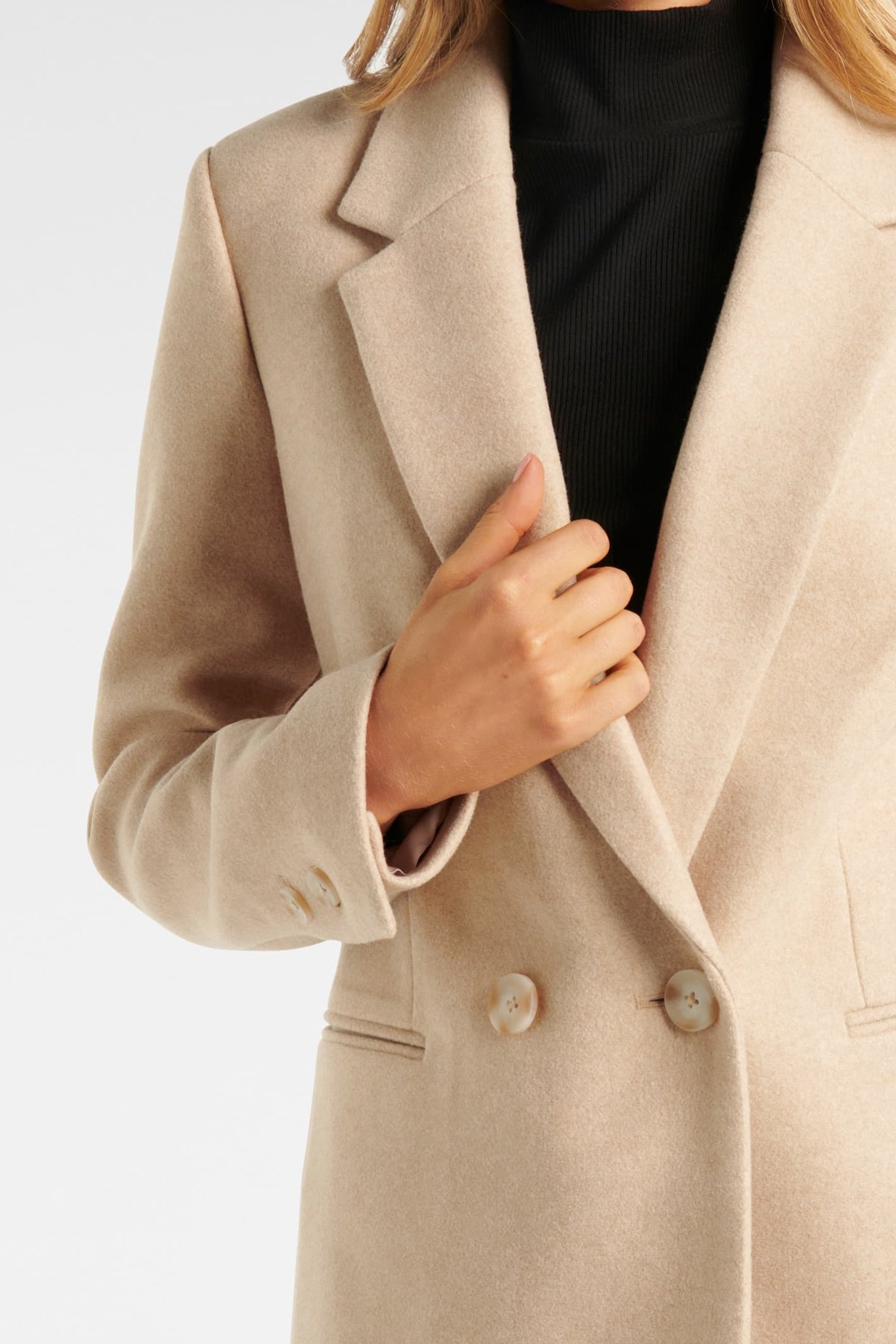 CONNIE DOUBLE BREASTED BLAZER CAMEL MARLE 6