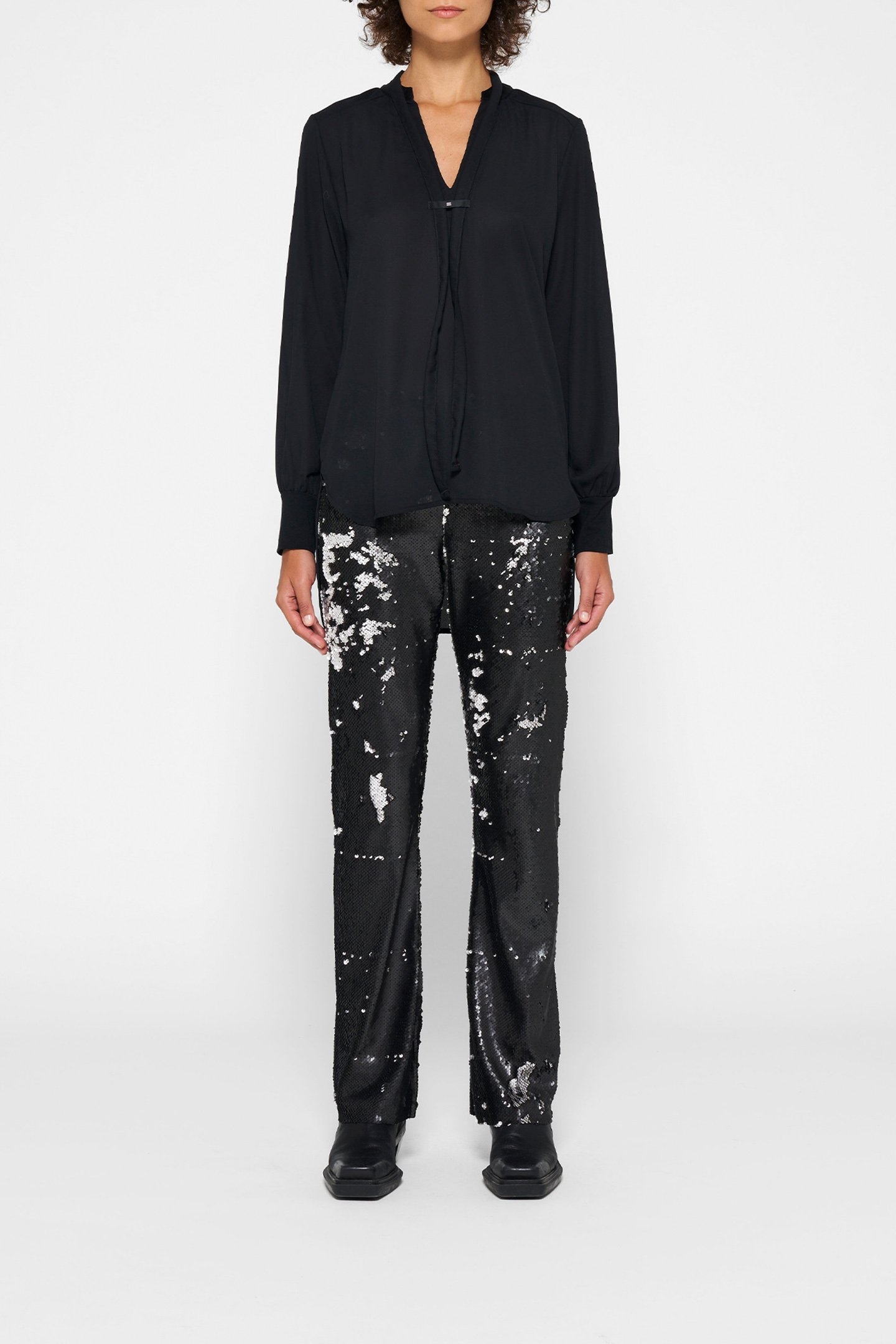 PANTS SEQUINS BLACK 6
