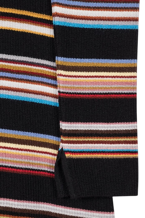 WOMENS KNITTED LONGLINE CARDIGAN BLACK 5