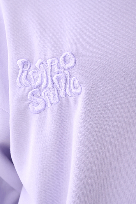 LA-SBWASHED RETRO STUDIO SWEAT LIGHTPURPLE 7