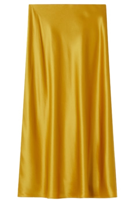 BLYTHE SATIN MIDI SKIRT OLIVE 3