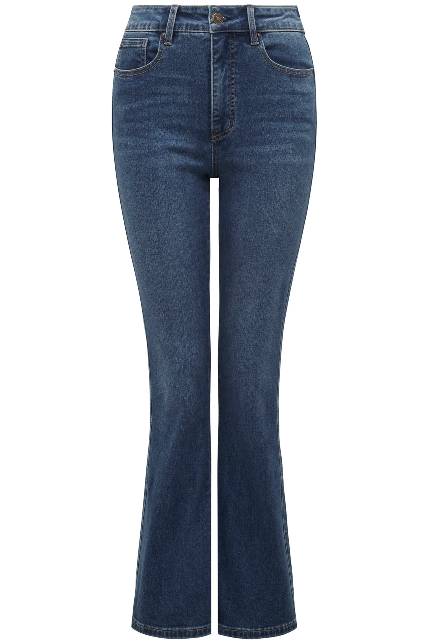 SACHA SKINNY FLARED JEANS MID WASH 4