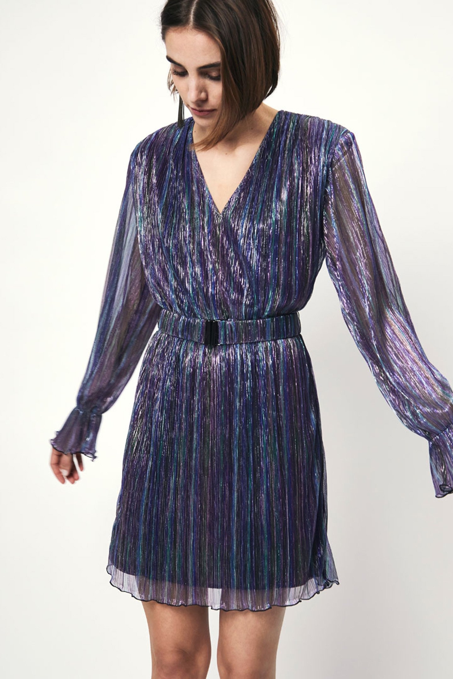 ELORA PLISSÉ MINI DRESS MULTICOLOUR 1