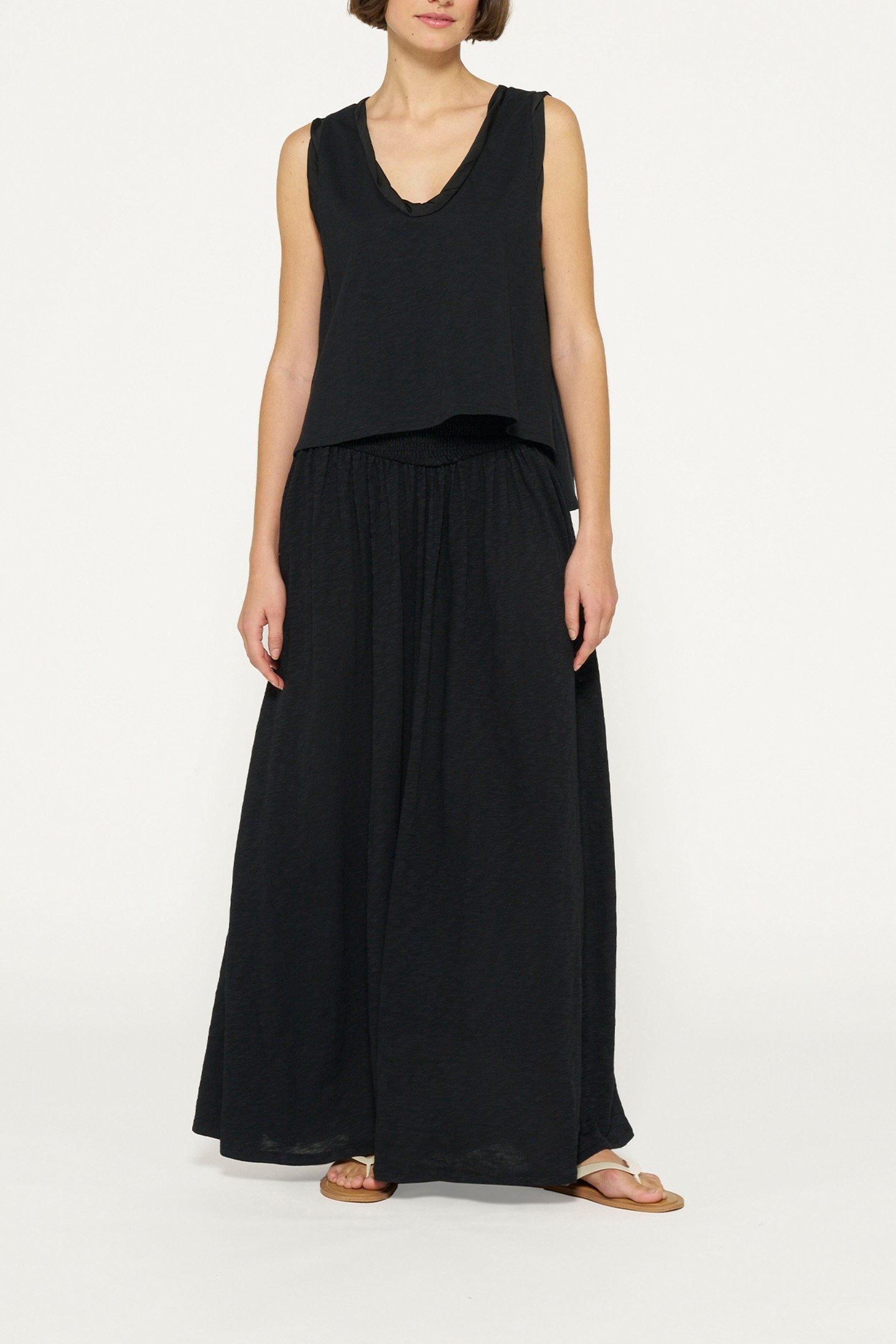 SMOCK SKIRT BLACK 2