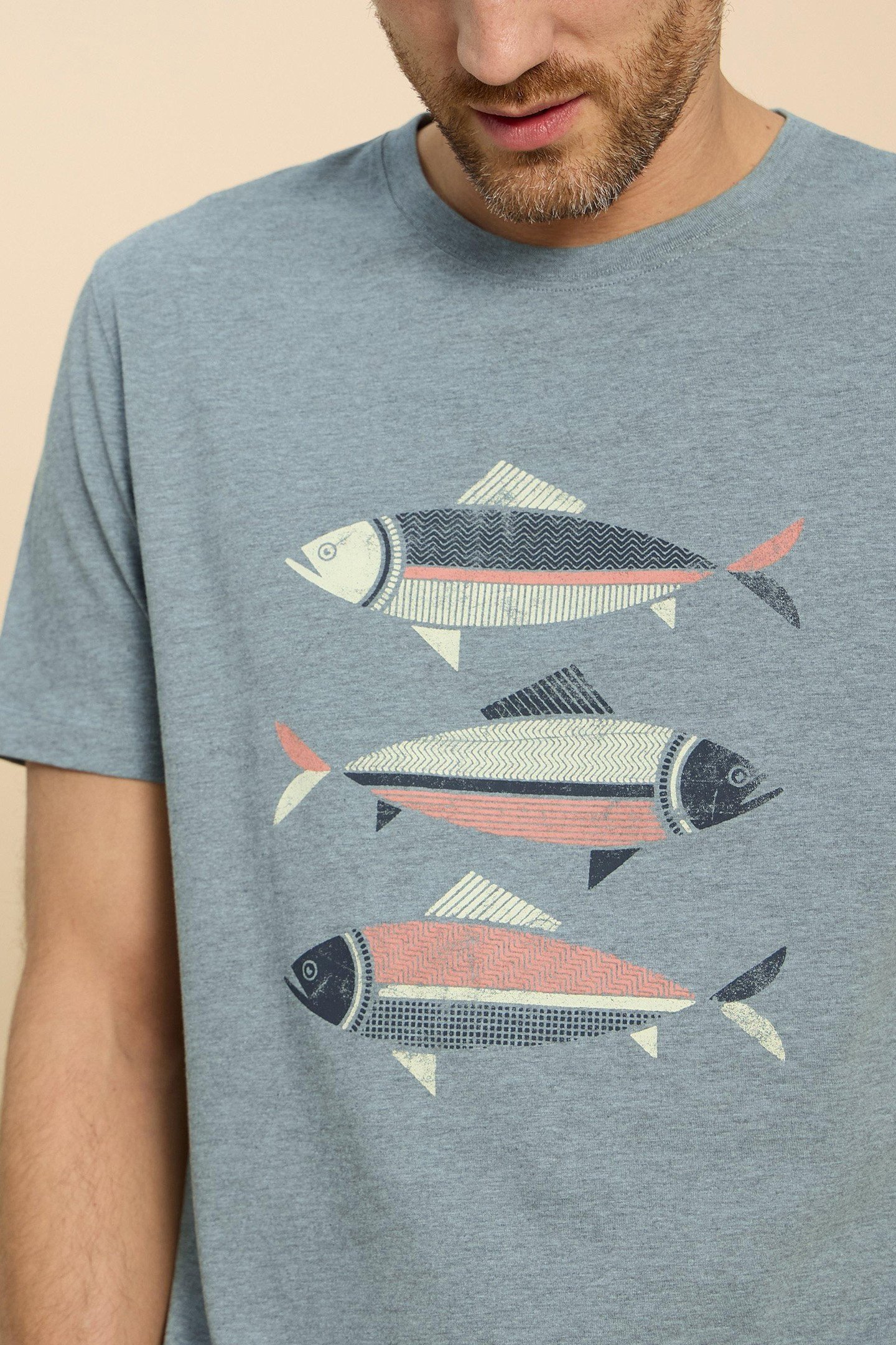 FISH GRAPHIC TEE DENIM PRINT 6