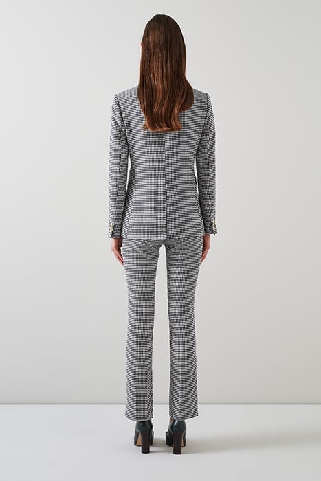 LAURIE - STRAIGHT JEANS BLACK/CREAM 2