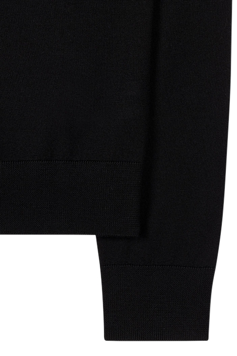 WOMENS KNITTED SWEATER CREW NECK BLACK 8