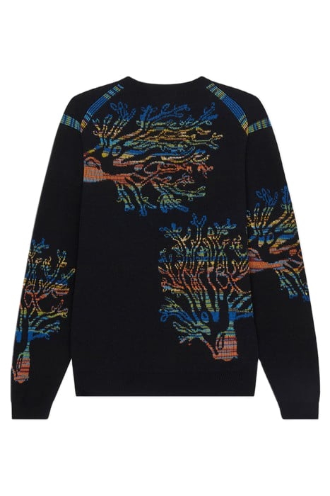 MENS SWEATER CREW NECK BLACK 2