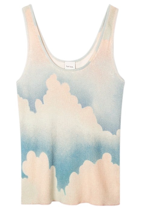 WOMENS KNITTED VEST LIGHT BLUE 3