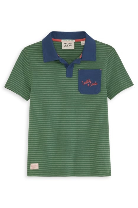 BOY JOHNY COLLAR POLO MEDIUM GREEN 1