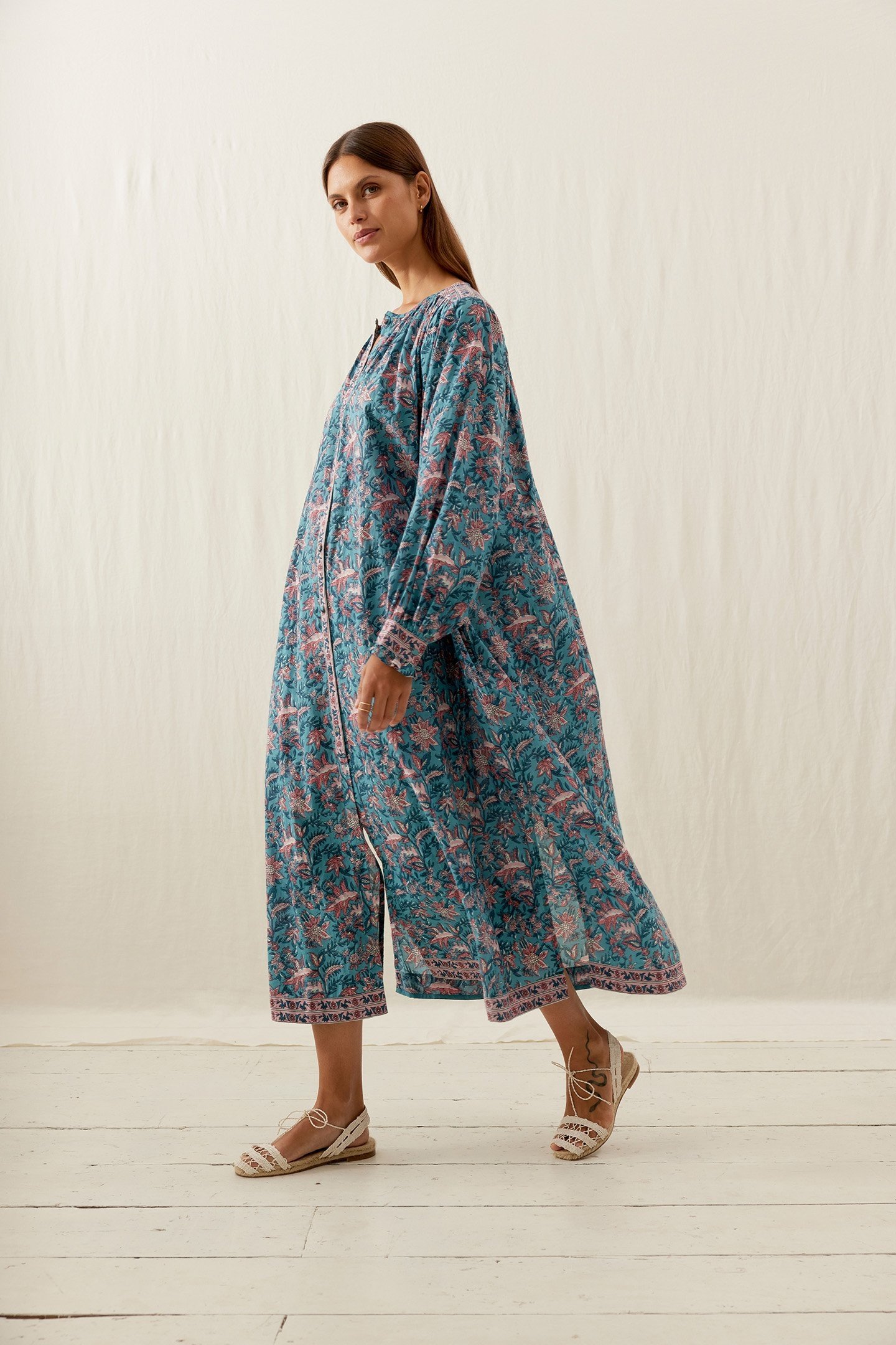 DRESS DEEPALI TEAL GARDEN OF EDEN 3