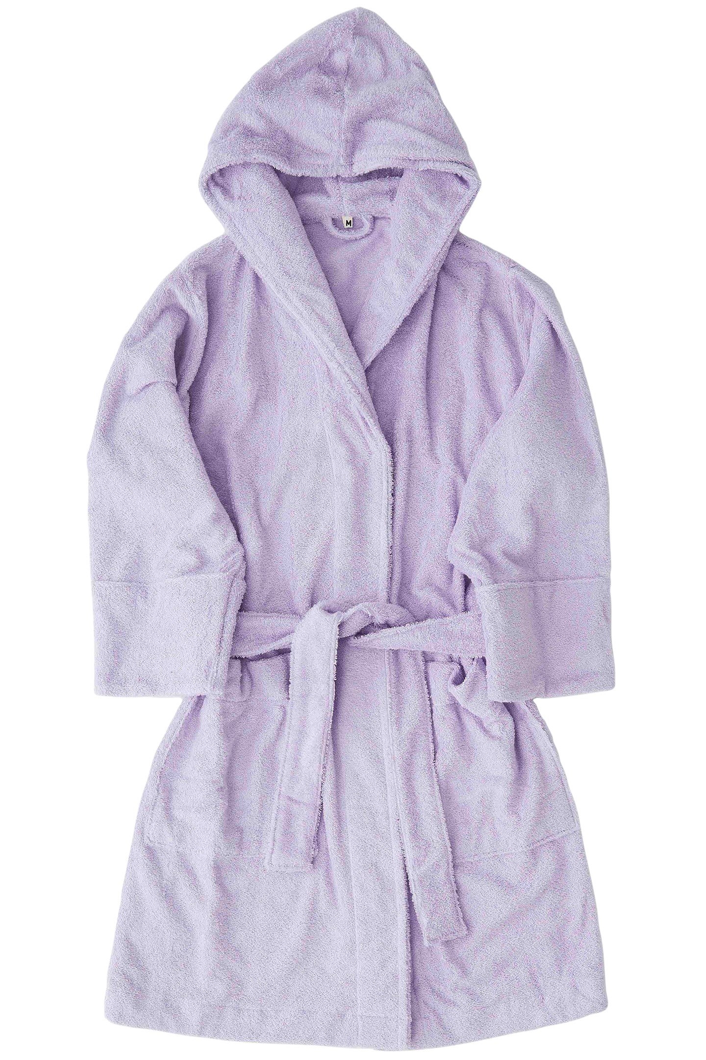 UNISEX HOODED BATHROBE LAVENDER 1