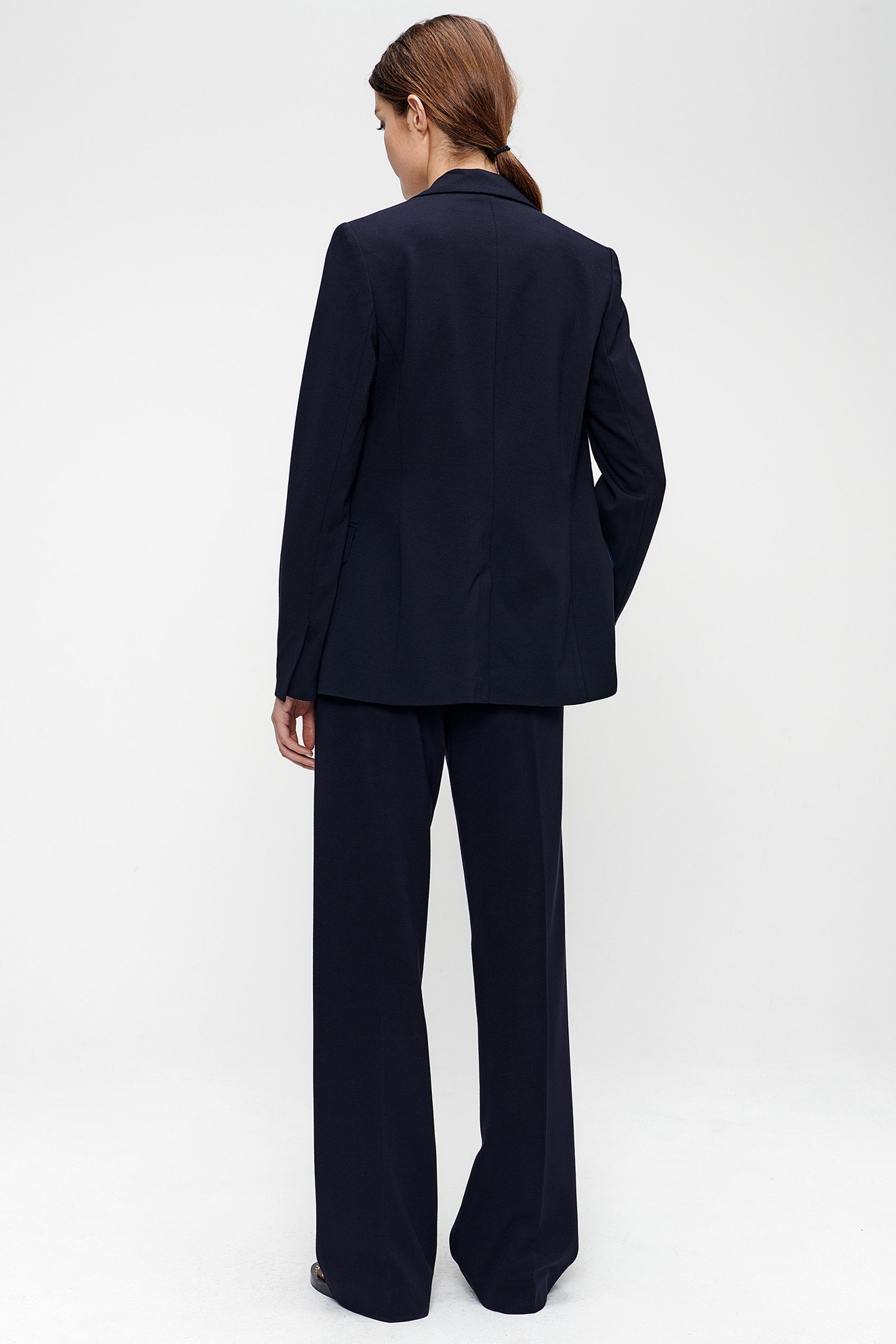 VISCOSE STRETCH BLAZER INK BLUE 2