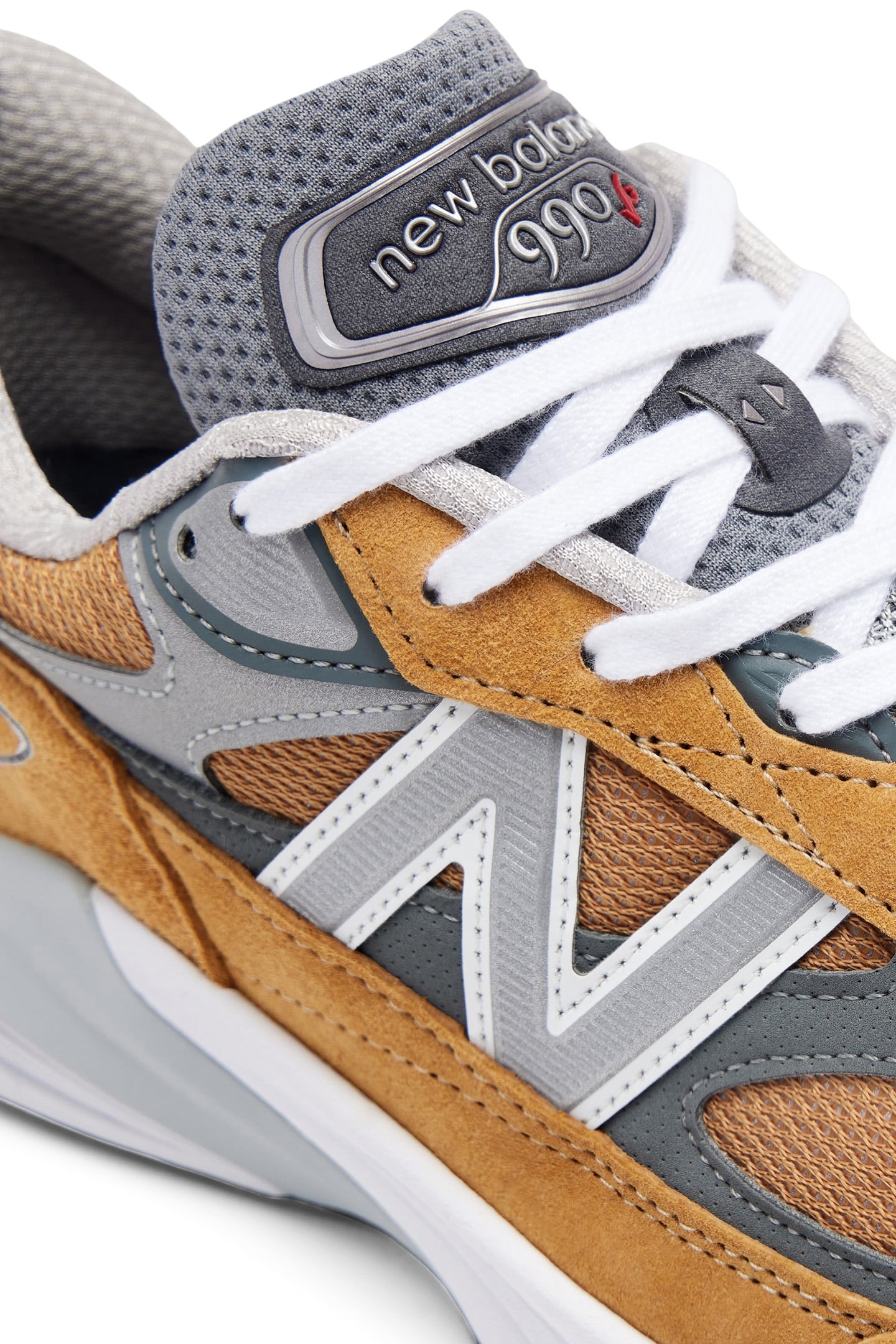 U990TN6 MADE IN USA SNEAKERS IN ORANGE AND GREY 8